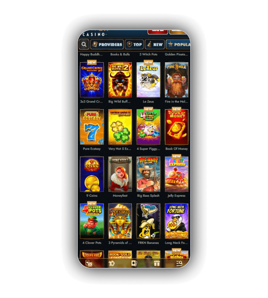 Slot selection in the Tower Casino lobby