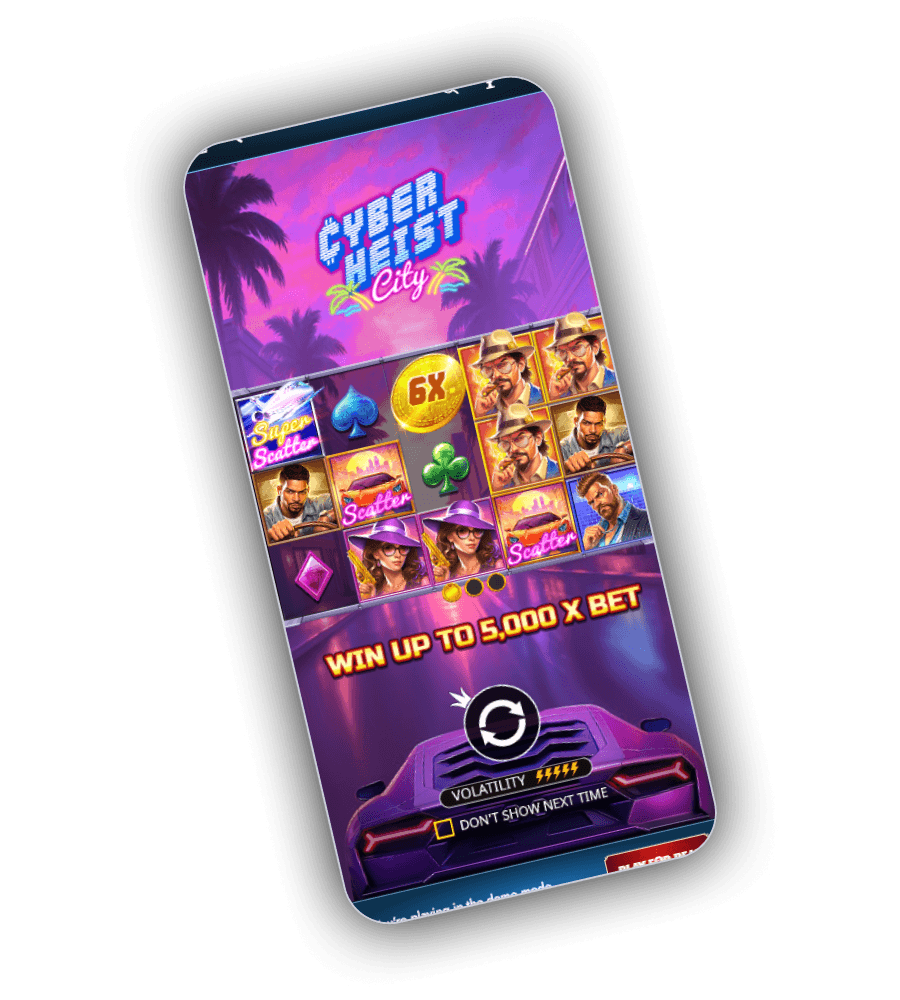 Tower Casino mobile app view